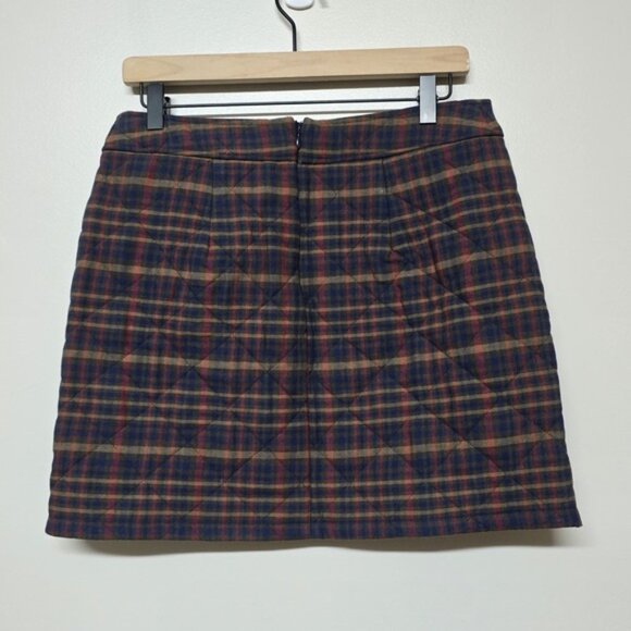 Sezane Tania Ivan Burgundy Plaid Preppy Skirt Sz 38 US 6 NWT - Picture 6 of 9